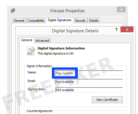 Screenshot of the Tuy Lyjobh certificate